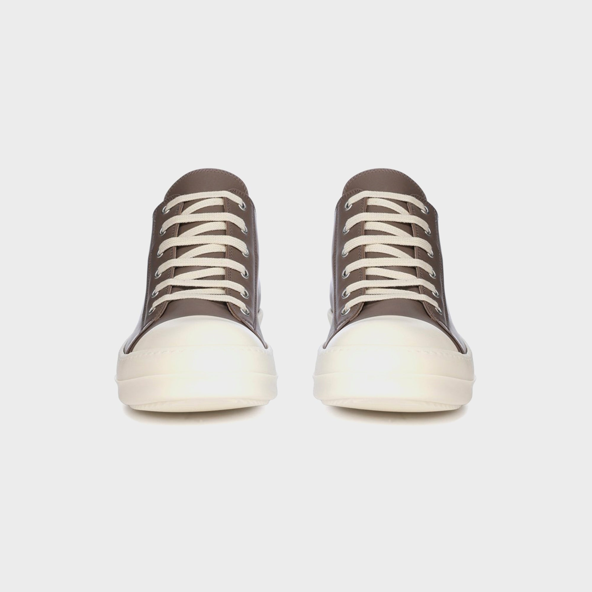 Rick Owens Low Sneakers Scarpe in Pelle - Dust / Milk / Milk | Kith Dust / Milk / Milk