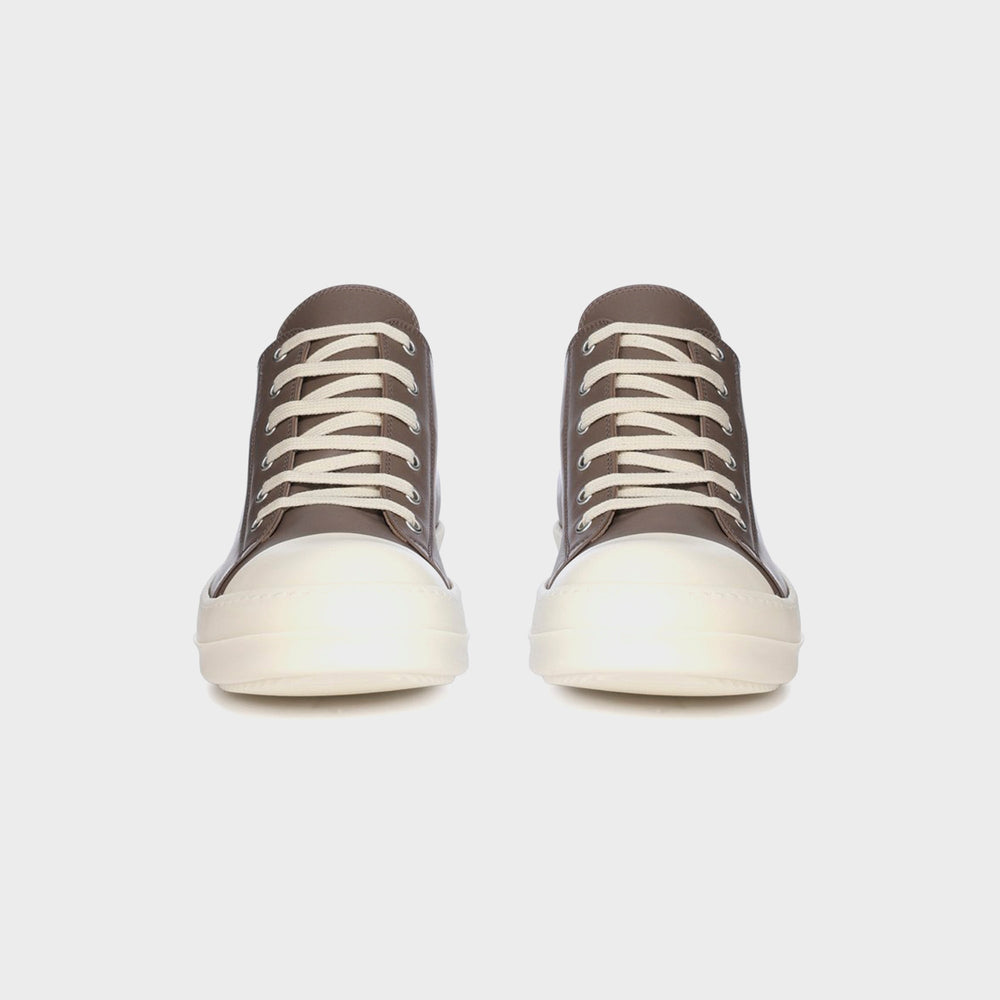 Rick Owens Low Sneakers Scarpe in Pelle - Dust / Milk / Milk | Kith Dust / Milk / Milk