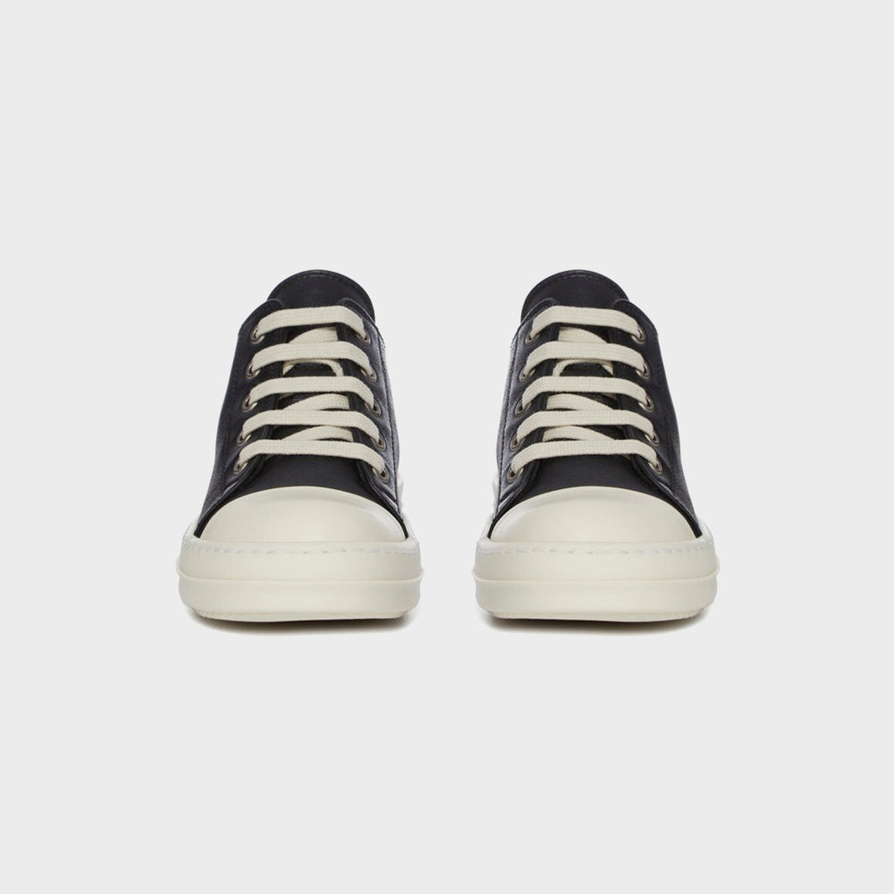 Rick Owens Kids Low Sneakers Scarpe in Pelle - Black / Milk / Milk | Kith Black / Milk / Milk