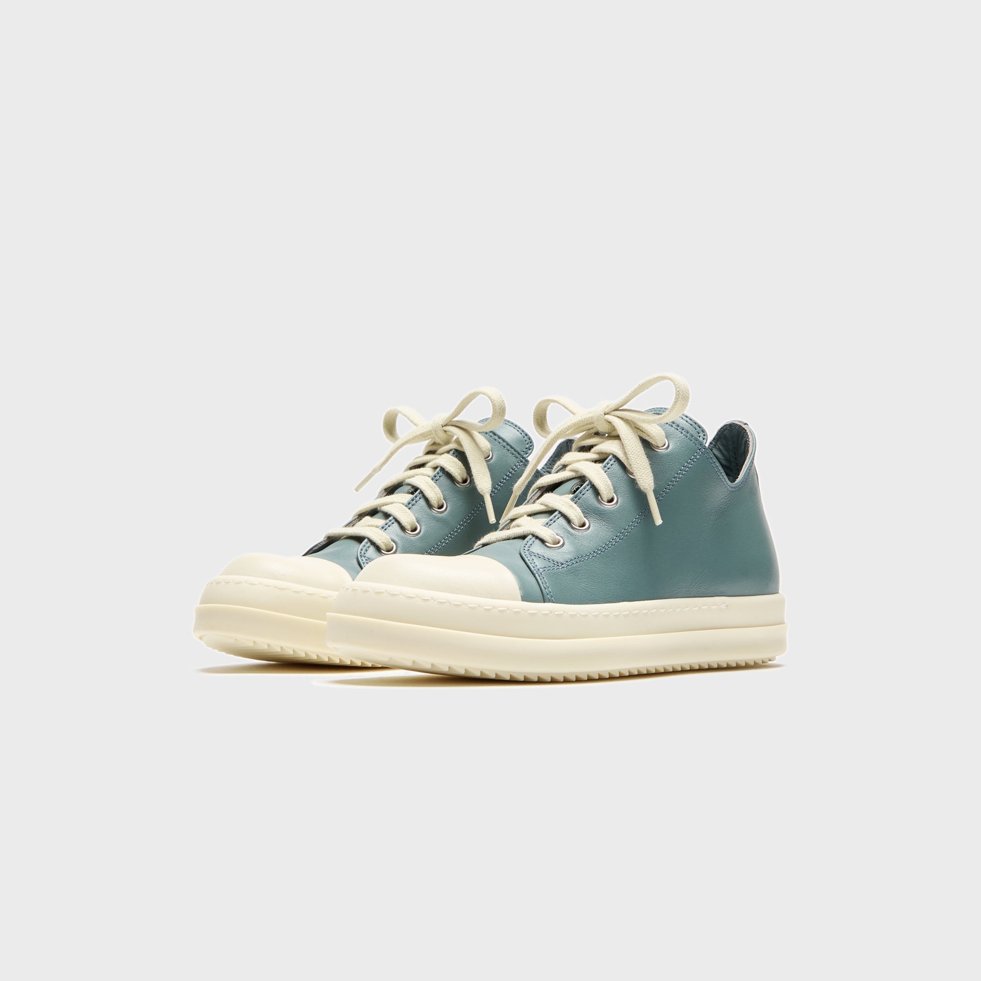 Rick Owens Kids Low Sneakers Scarpe in Pelle - Mouthwash / Milk / Milk | Kith Mouthwash / Milk / Milk