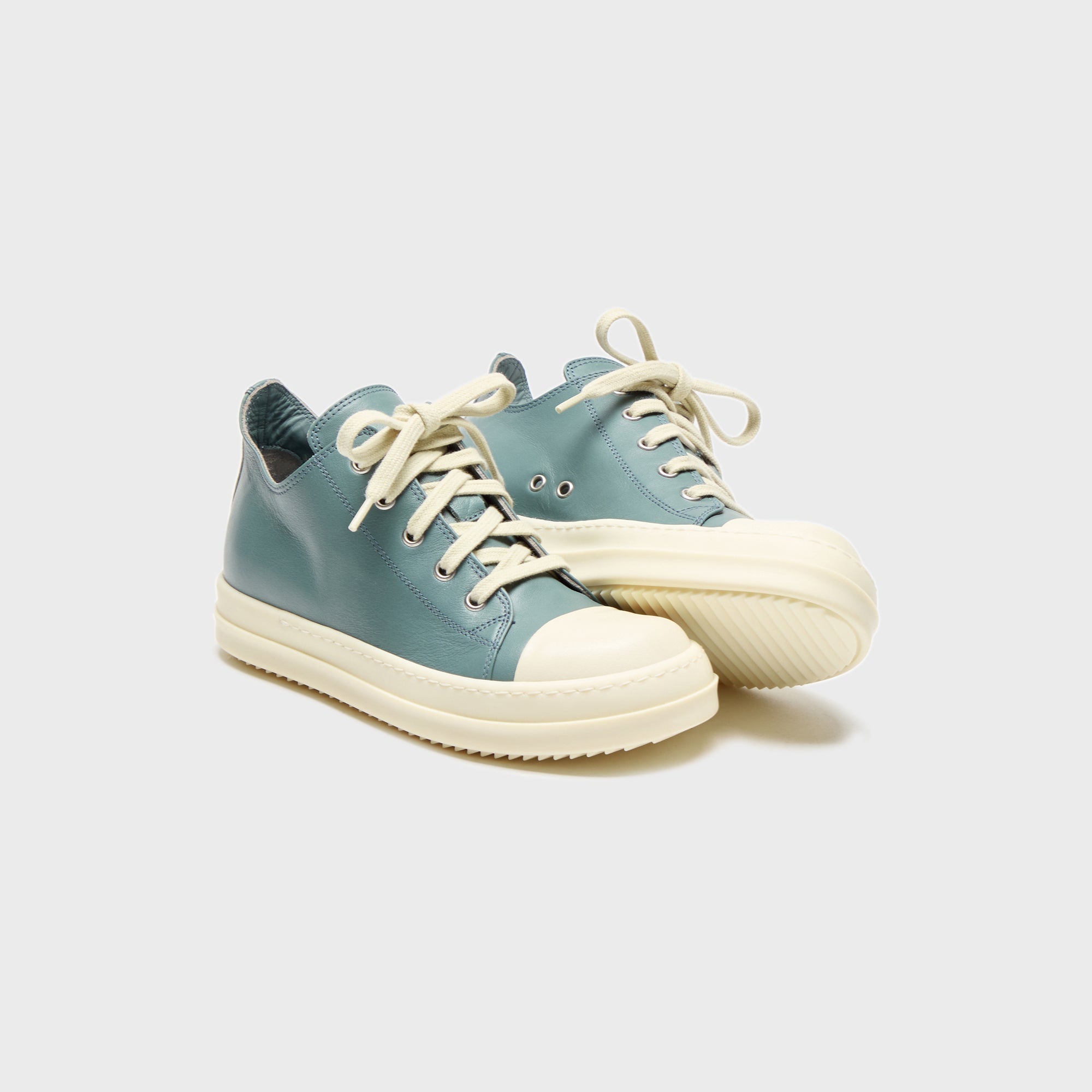 Rick Owens Kids Low Sneakers Scarpe in Pelle - Mouthwash / Milk / Milk | Kith Mouthwash / Milk / Milk