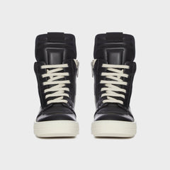 Rick Owens Kids Geobaskets Scarpe in Pelle - Black / Milk / Milk | Kith Black / Milk / Milk