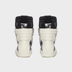 Rick Owens Kids Geobaskets Scarpe in Pelle - Black / Milk / Milk | Kith Black / Milk / Milk