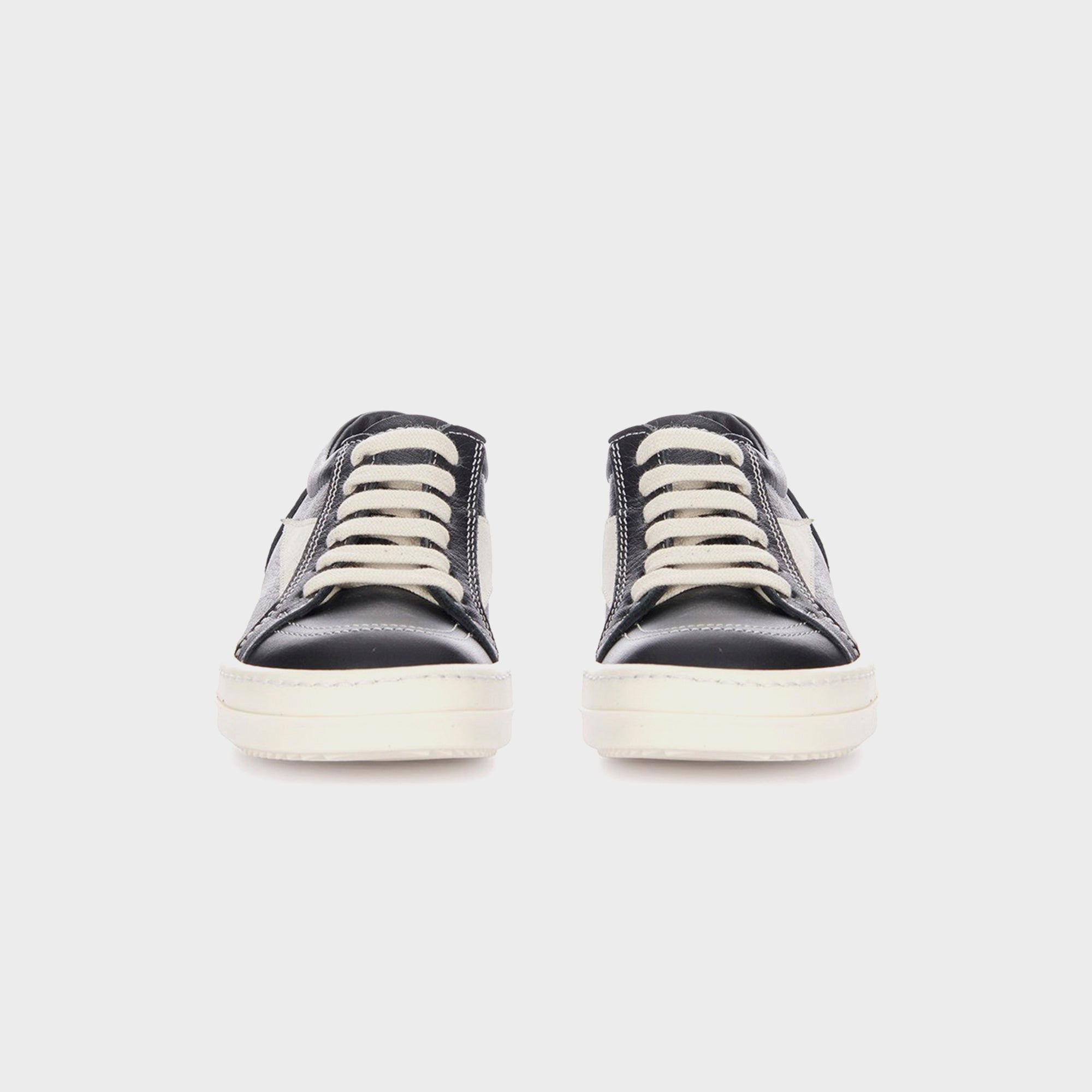Rick Owens Kids Vintage Sneakers Scarpe in Pelle - Black / Milk / Milk | Kith Black / Milk / Milk