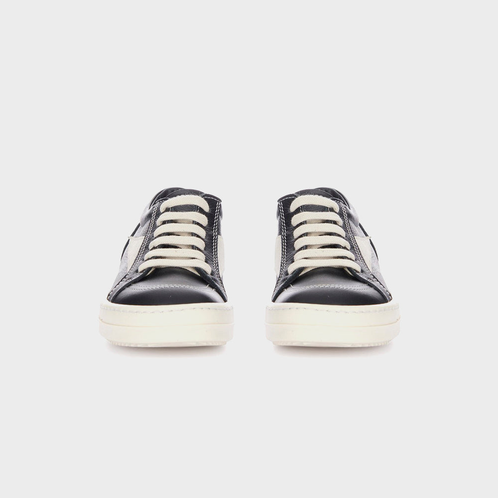 Rick Owens Kids Vintage Sneakers Scarpe in Pelle - Black / Milk / Milk | Kith Black / Milk / Milk