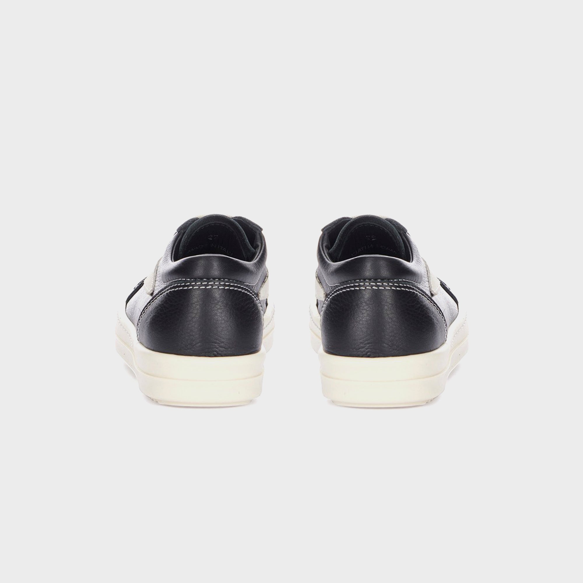 Rick Owens Kids Vintage Sneakers Scarpe in Pelle - Black / Milk / Milk | Kith Black / Milk / Milk