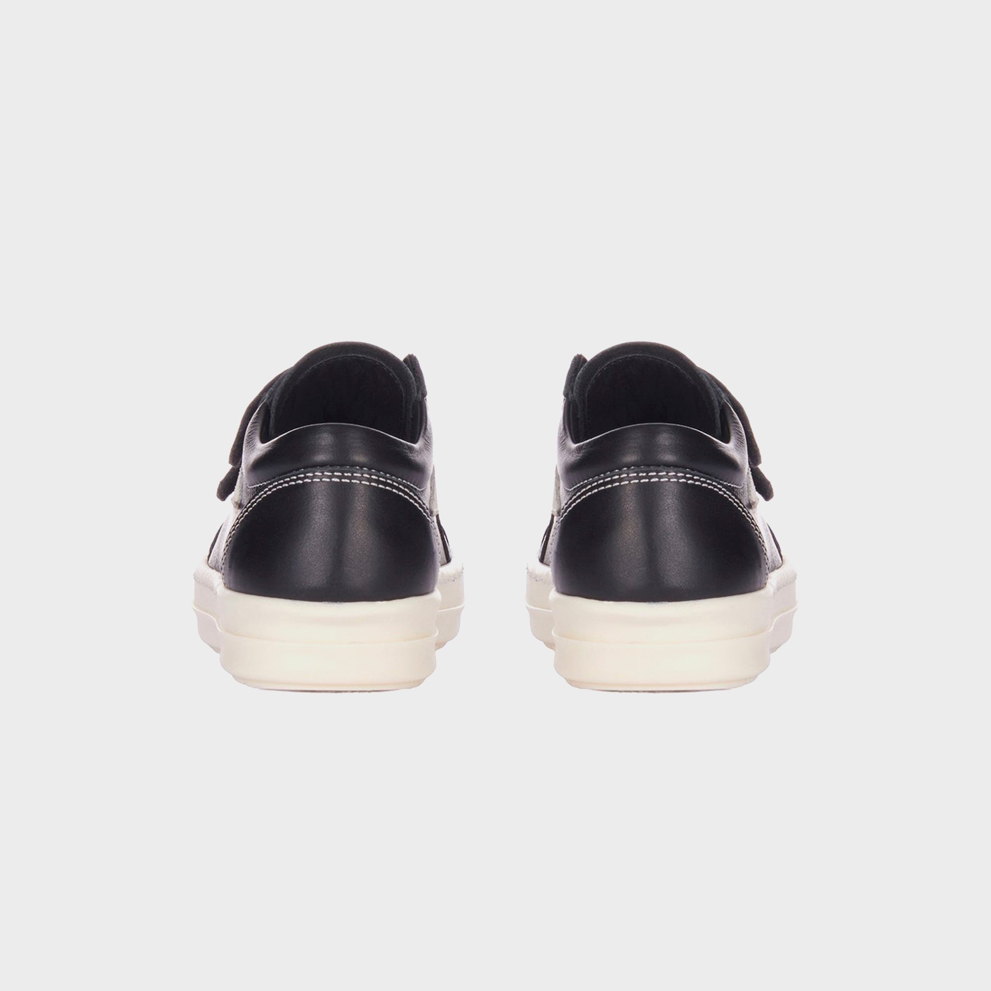 Rick Owens Baby Vintage Sneakers Scarpe in Pelle - Black / Milk / Milk | Kith Black / Milk / Milk