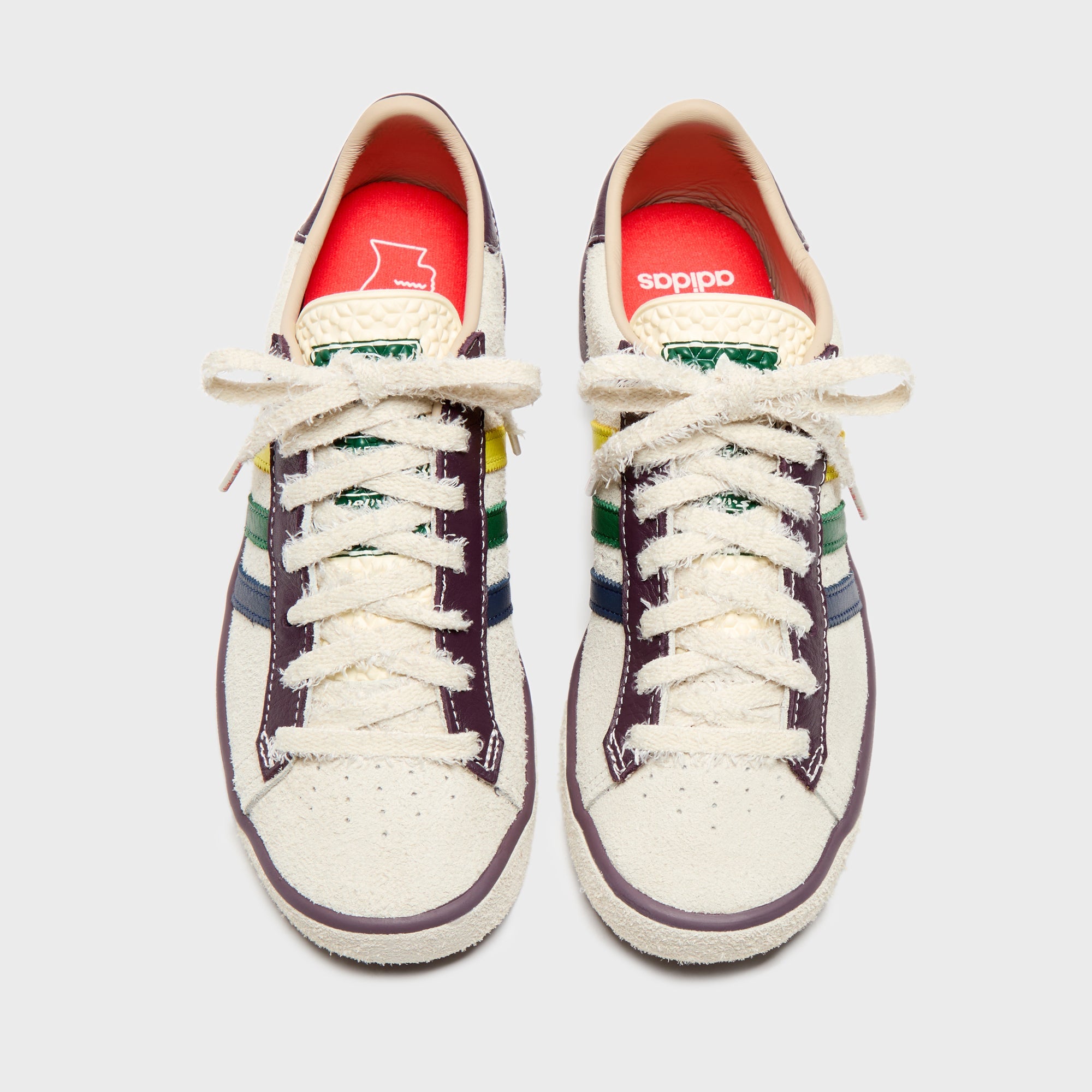 adidas x Brain Dead Forest Hills - Cream White / Pantone / Night Red | Kith Cream White / Pantone / Night Red