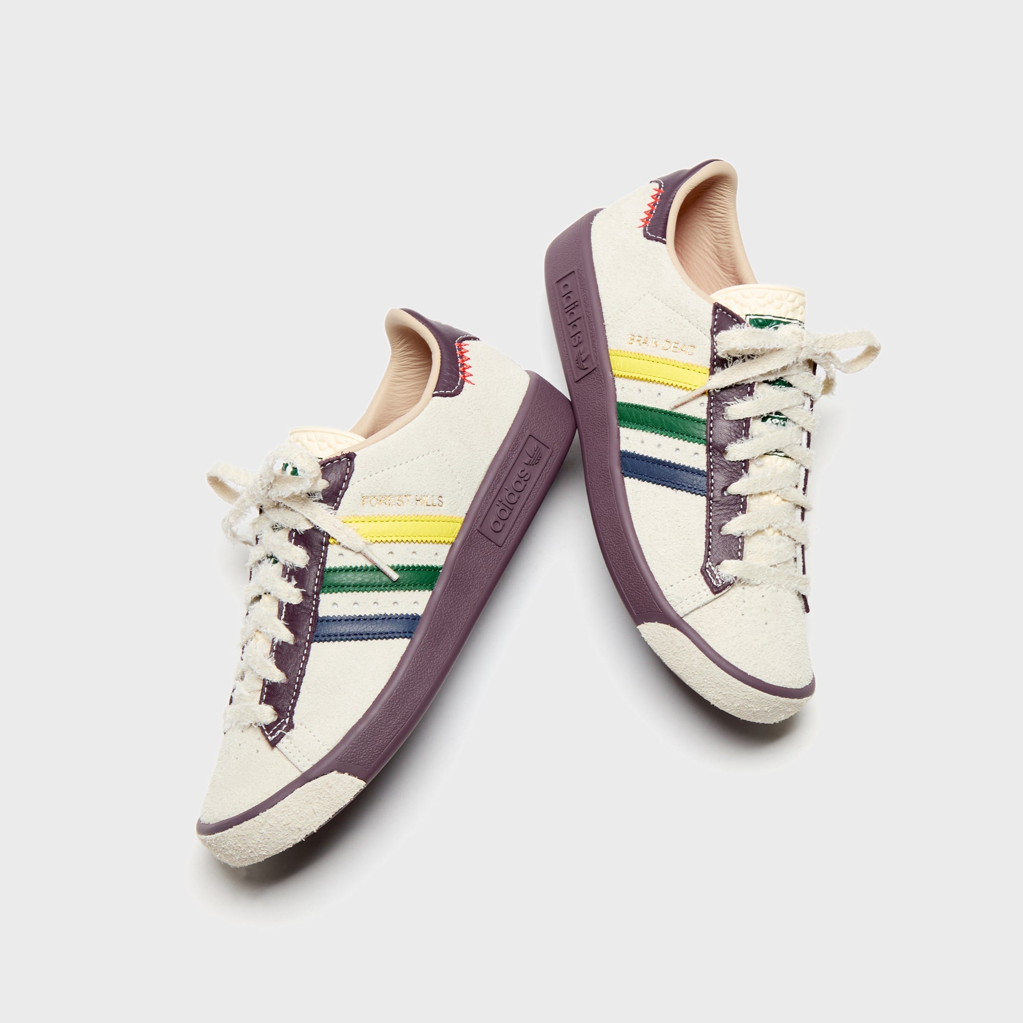 adidas x Brain Dead Forest Hills - Cream White / Pantone / Night Red | Kith Cream White / Pantone / Night Red