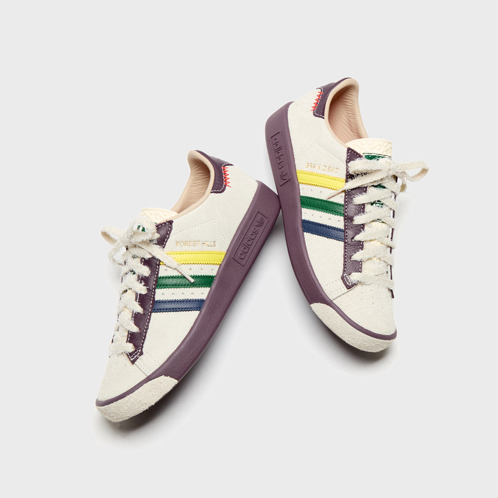 adidas x Brain Dead Forest Hills - Cream White / Pantone / Night Red | Kith Cream White / Pantone / Night Red