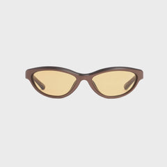 Jacquemus Curvo Sunglasses - Matt Metallic Brown | Kith Matt Metallic Brown