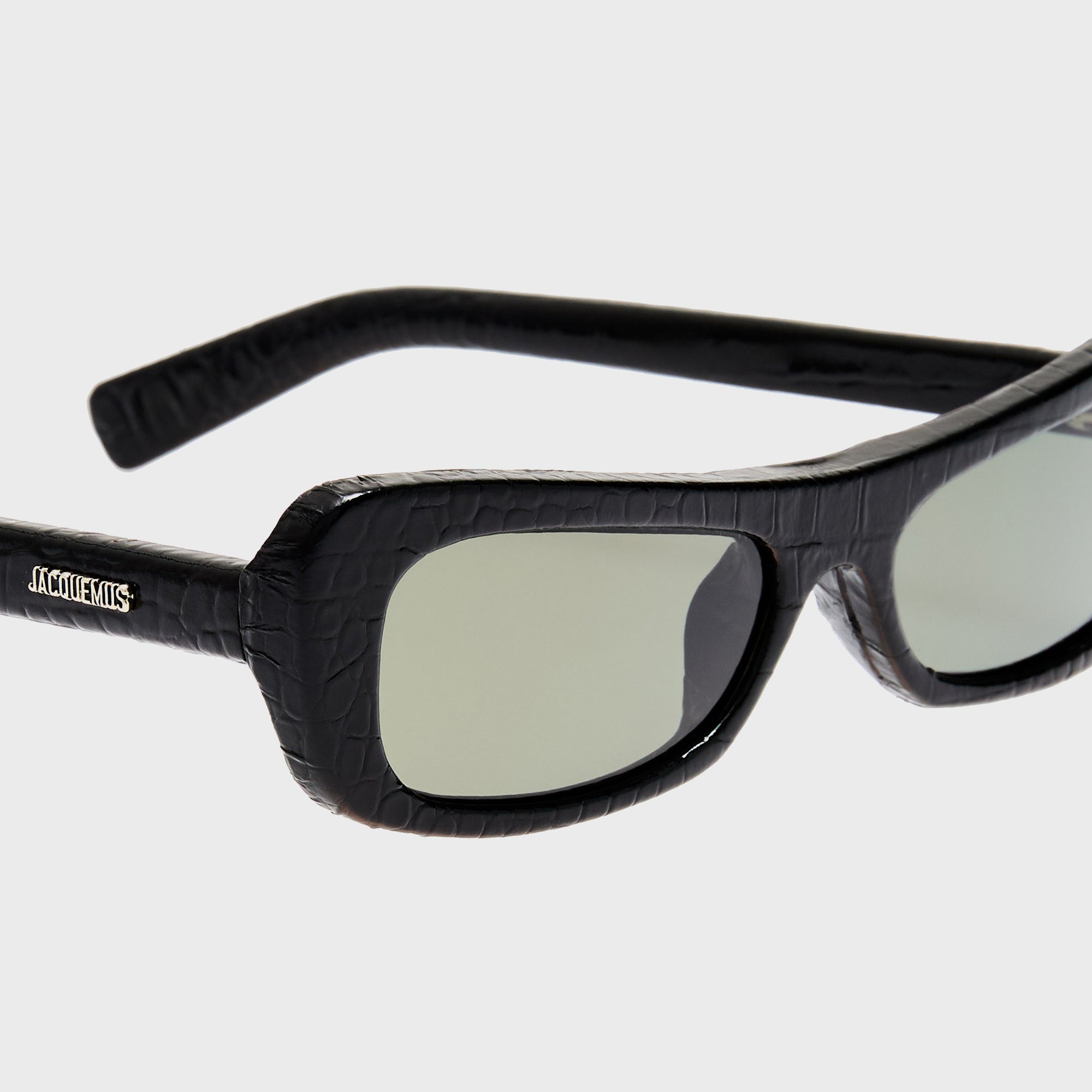 Jacquemus Capri Sunglasses - Black Croc | Kith Black Croc