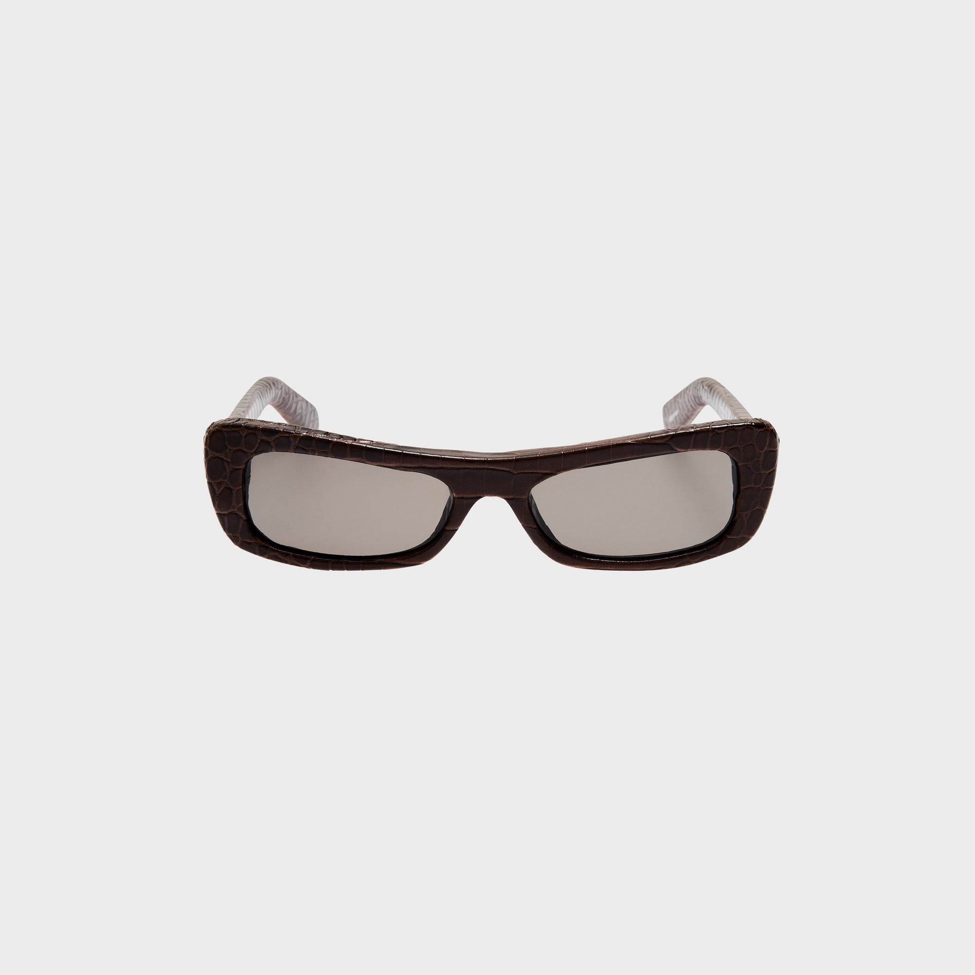 Jacquemus Capri Sunglasses - Brown Croc | Kith Brown Croc