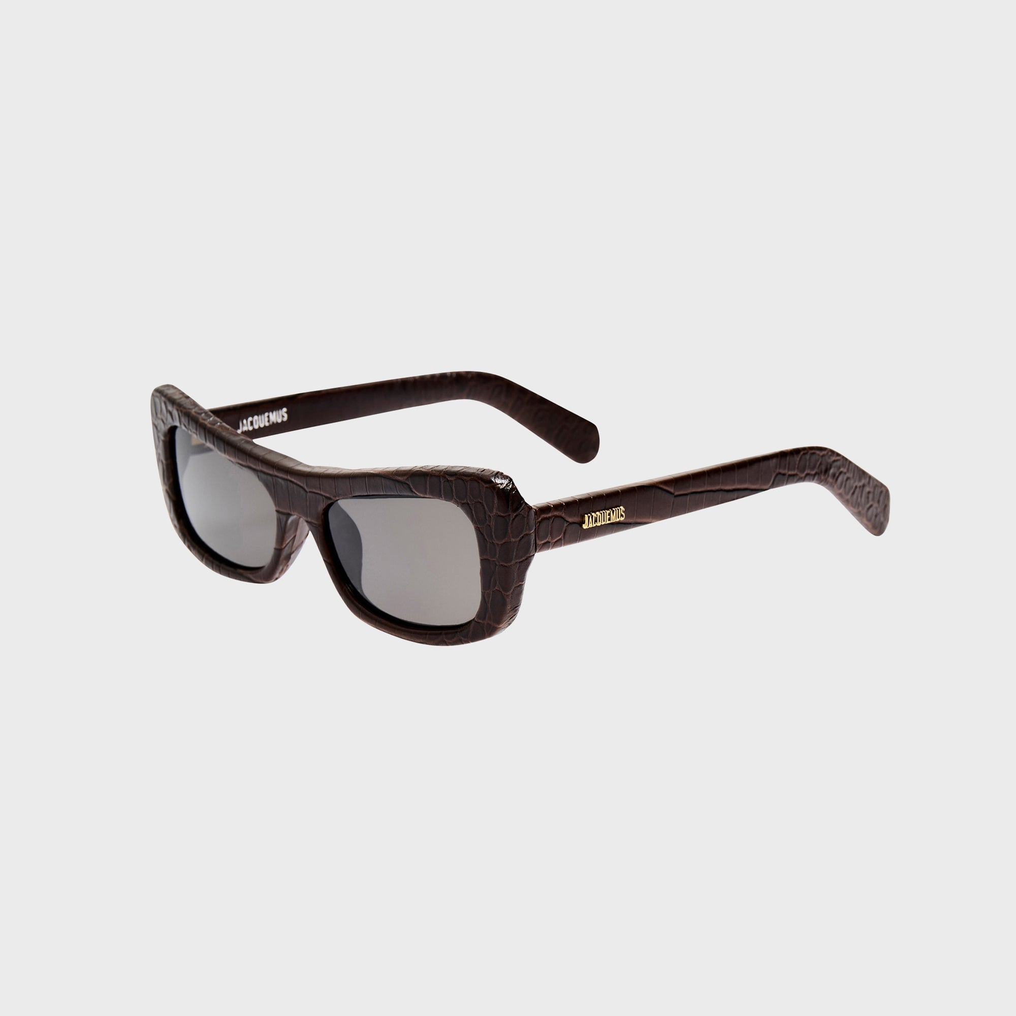 Jacquemus Capri Sunglasses - Brown Croc | Kith Brown Croc