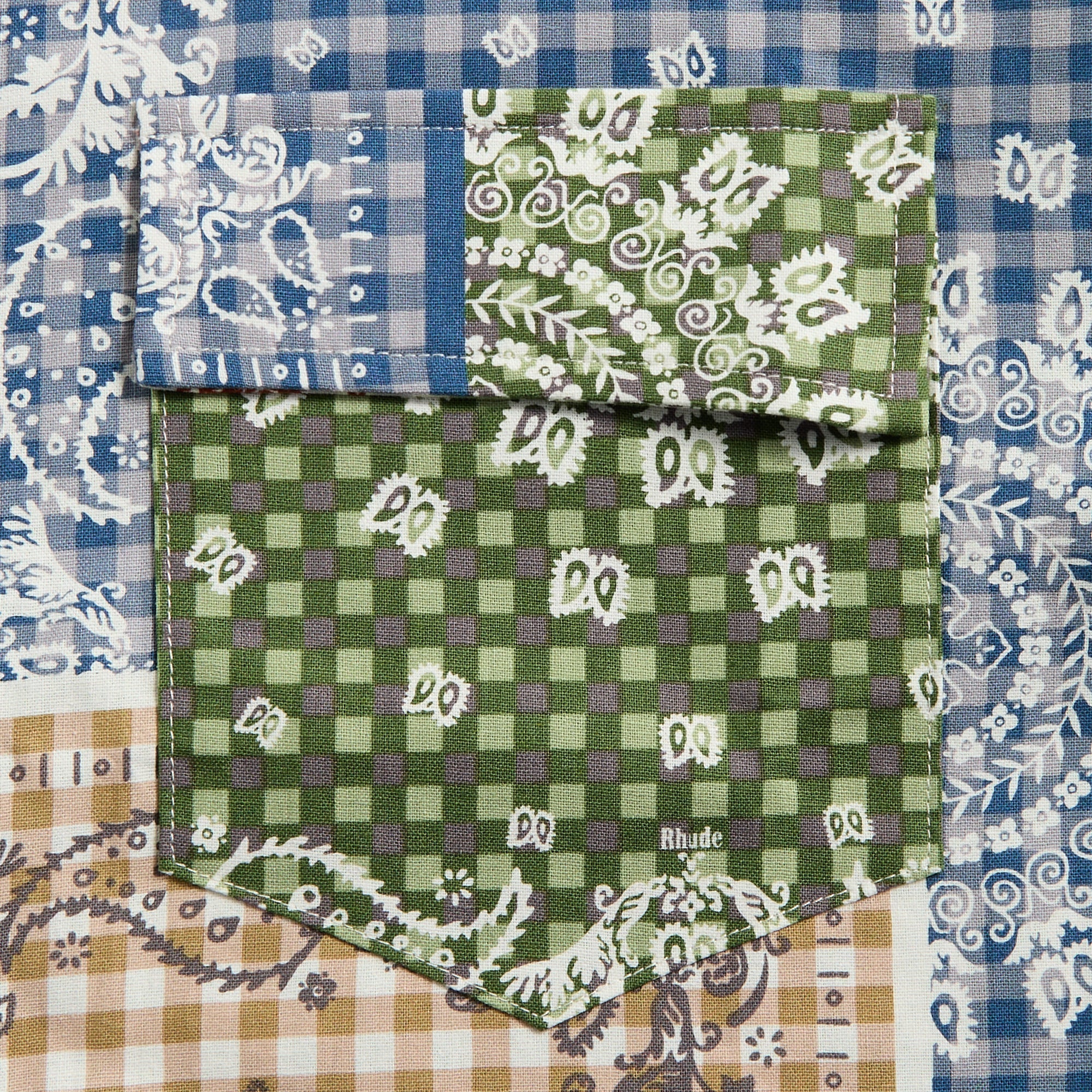 Rhude Bandana Boxy Work Shirt - Multi | Kith Multi