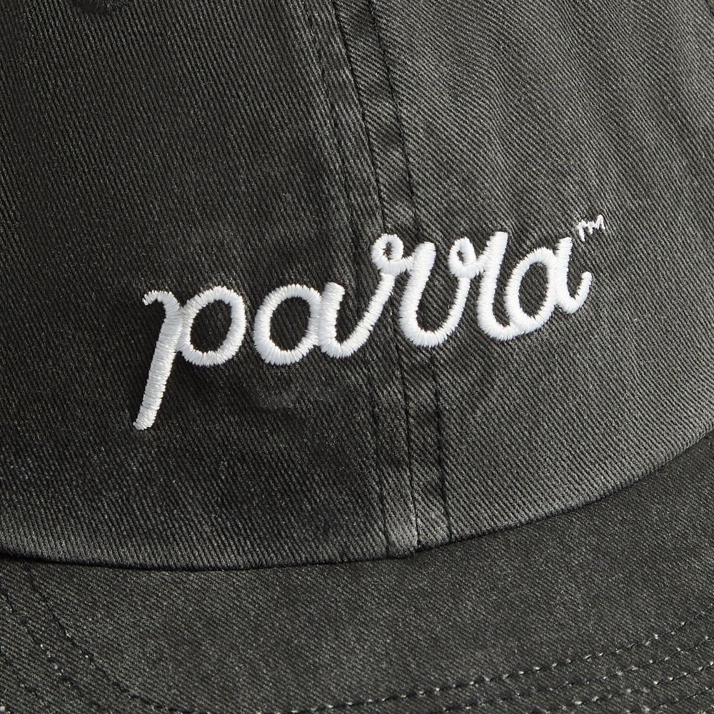 by Parra Scripted 6 Panel Cap - Washed Black | Kith Washed Black