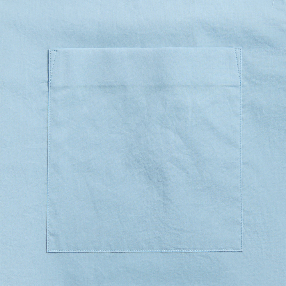 Auralee Washed Finx Typewriter Open Collar Shirt - Light Blue | Kith Light Blue