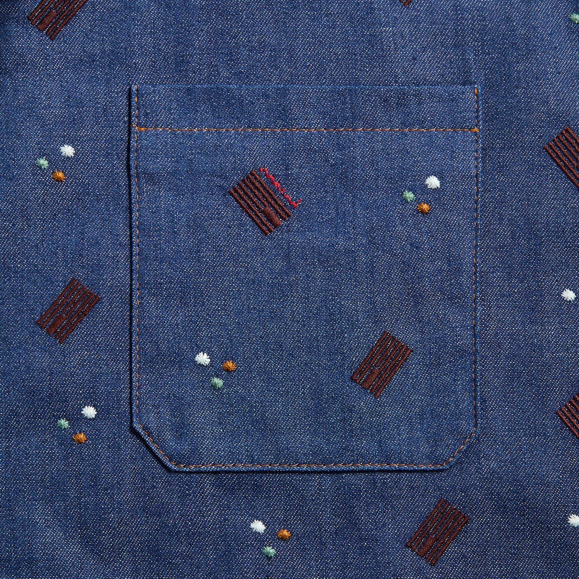 Marni Embroidered Shirt - Blue | Kith Blue