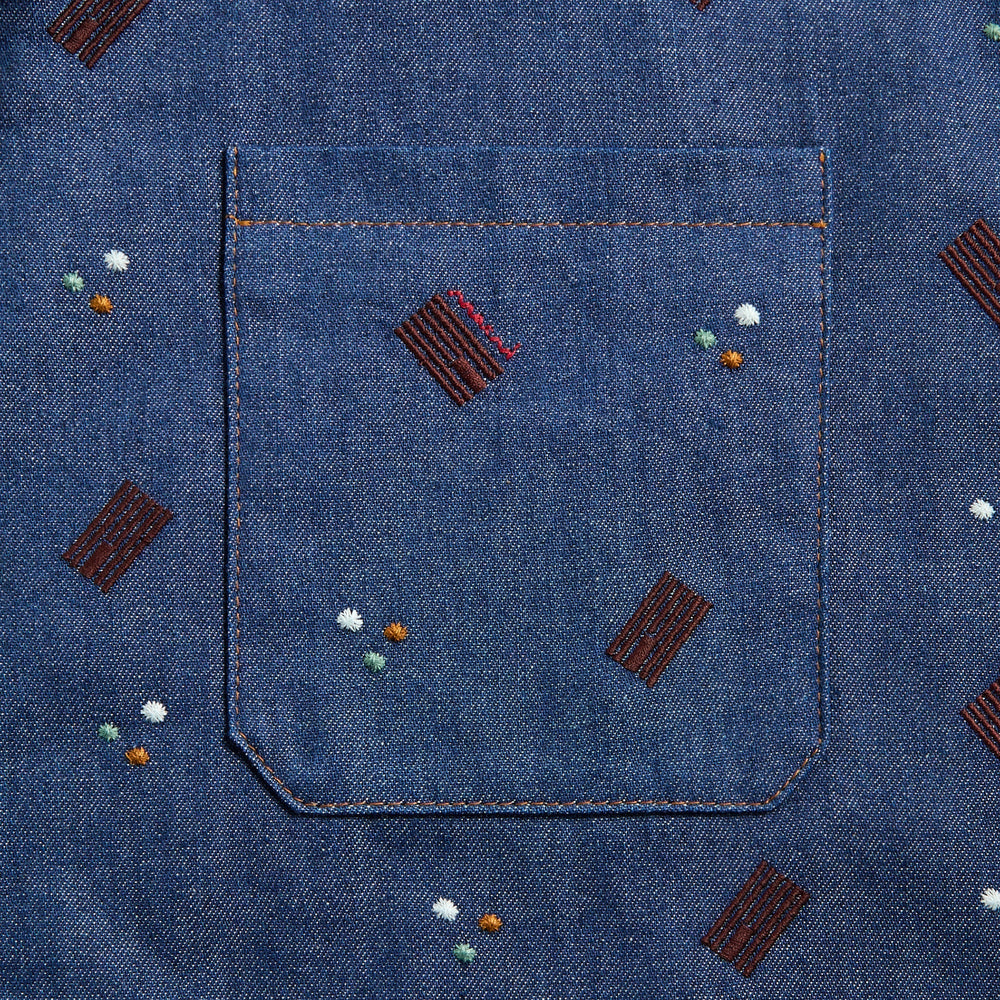 Marni Embroidered Shirt - Blue | Kith Blue