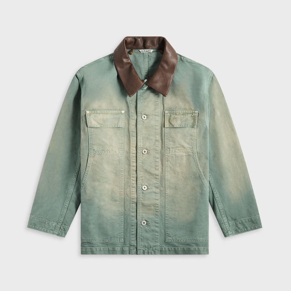Auralee Organic Cotton Duck Blouson - Ash Green | Kith Ash Green