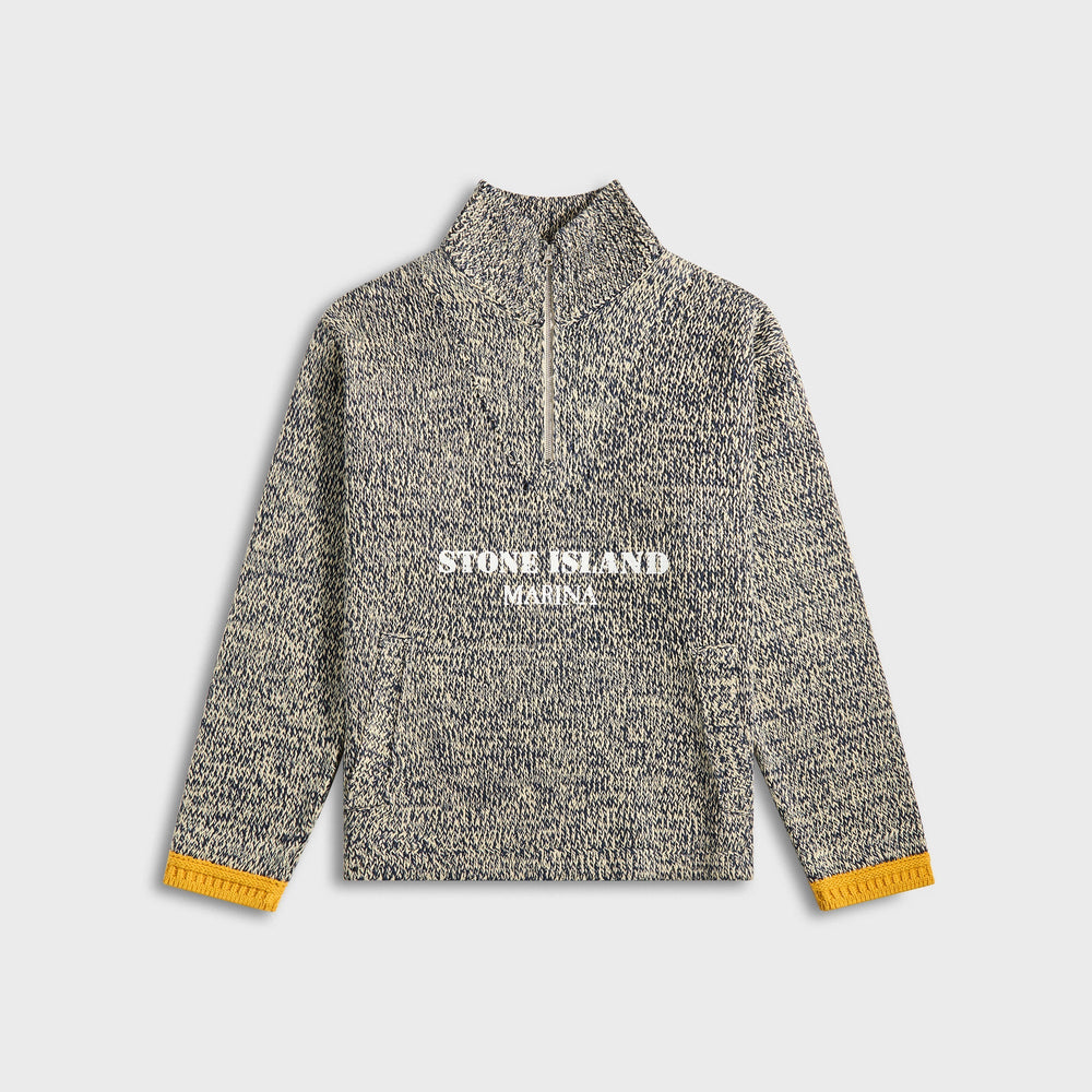 Stone Island Cotton Linen Rubberized Effect Marina Polo - Ivory | Kith Ivory