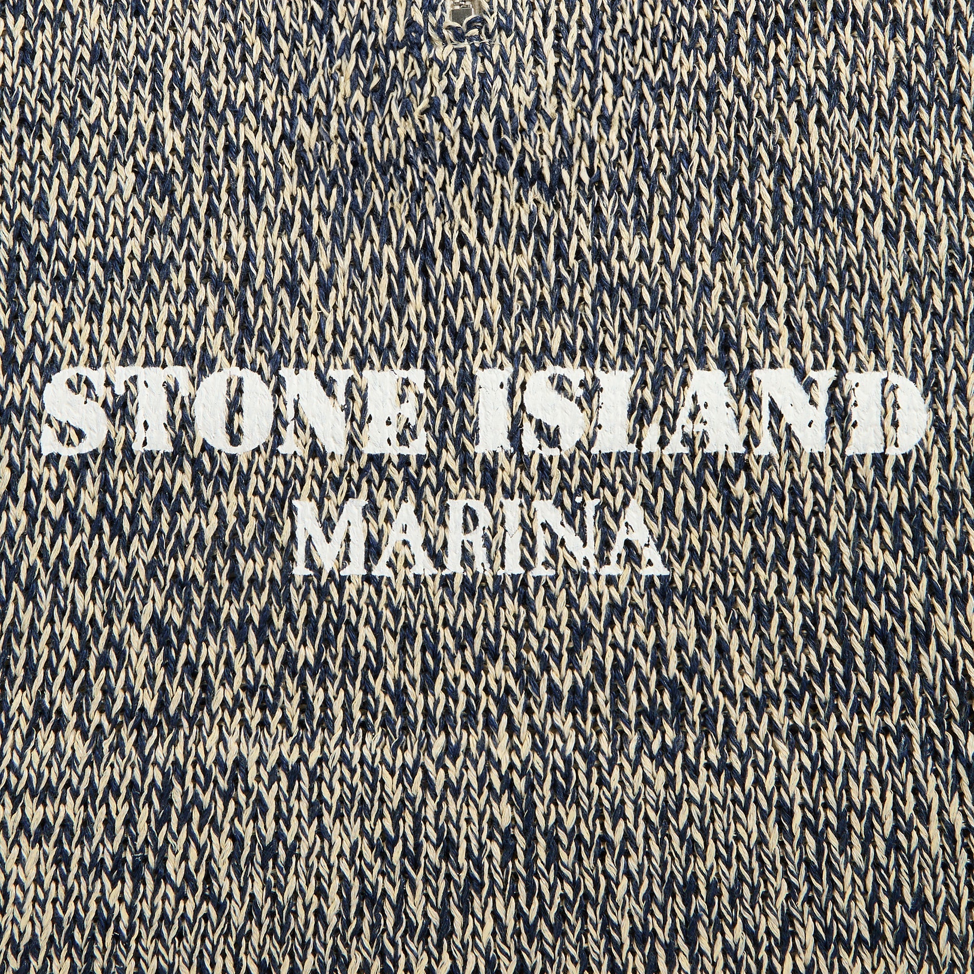Stone Island Cotton Linen Rubberized Effect Marina Polo - Ivory | Kith Ivory