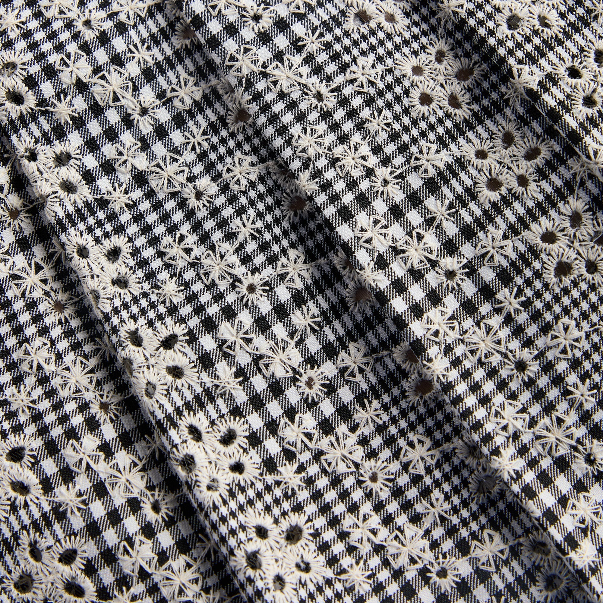 Floriane Gingham Mini Skirt with Shorts - Black / White | Kith Black / White