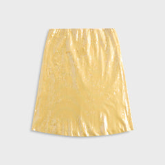 Isabelle Sequin Midi Skirt - Honey Butter | Kith Honey Butter