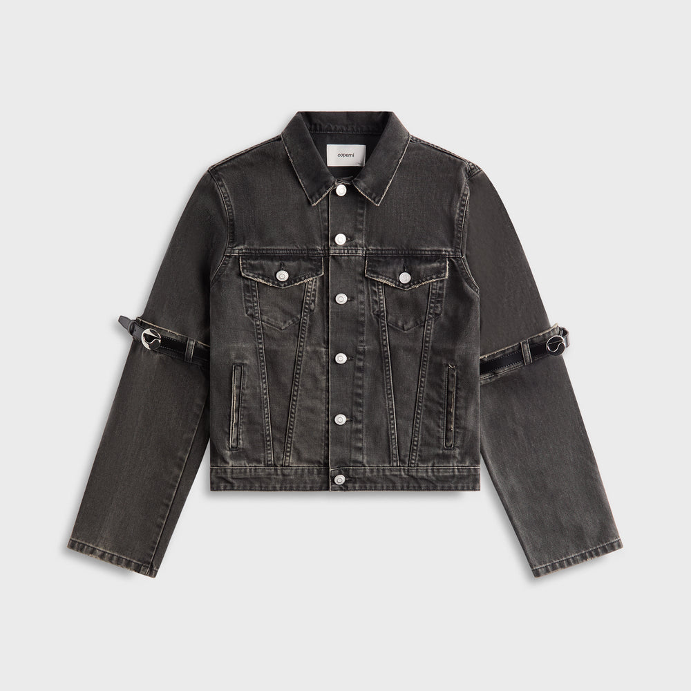 Coperni Hybrid Denim Short Jacket - Black | Kith Black