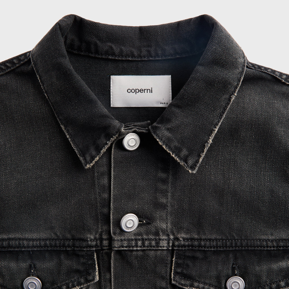 Coperni Hybrid Denim Short Jacket - Black | Kith Black