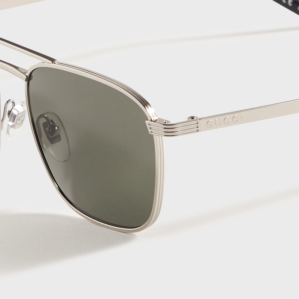 Gucci Square Sunglasses - Silver | Kith Silver