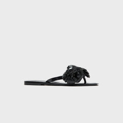 Coperni Silicone Flower Flat Sandals - Black | Kith Black
