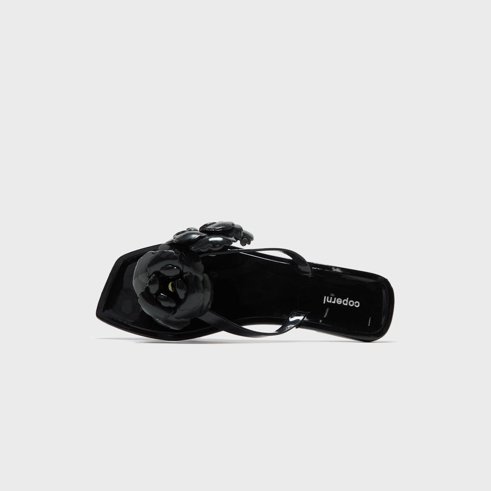 Coperni Silicone Flower Flat Sandals - Black | Kith Black