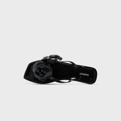 Coperni Silicone Flower Flat Sandals - Black | Kith Black
