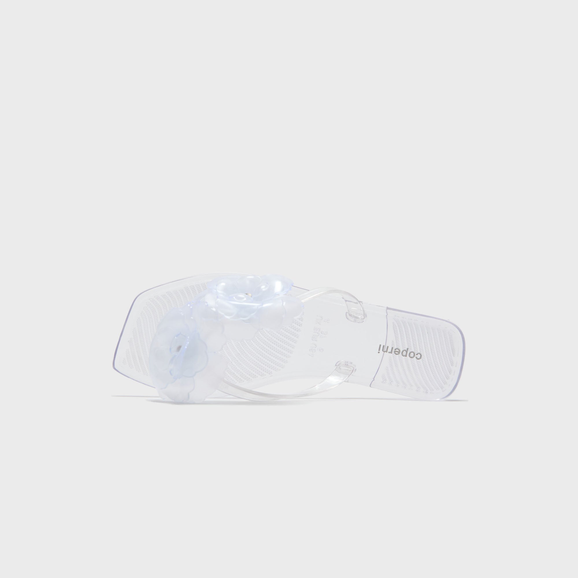 Coperni Silicone Flower Flat Sandals - Clear | Kith Clear
