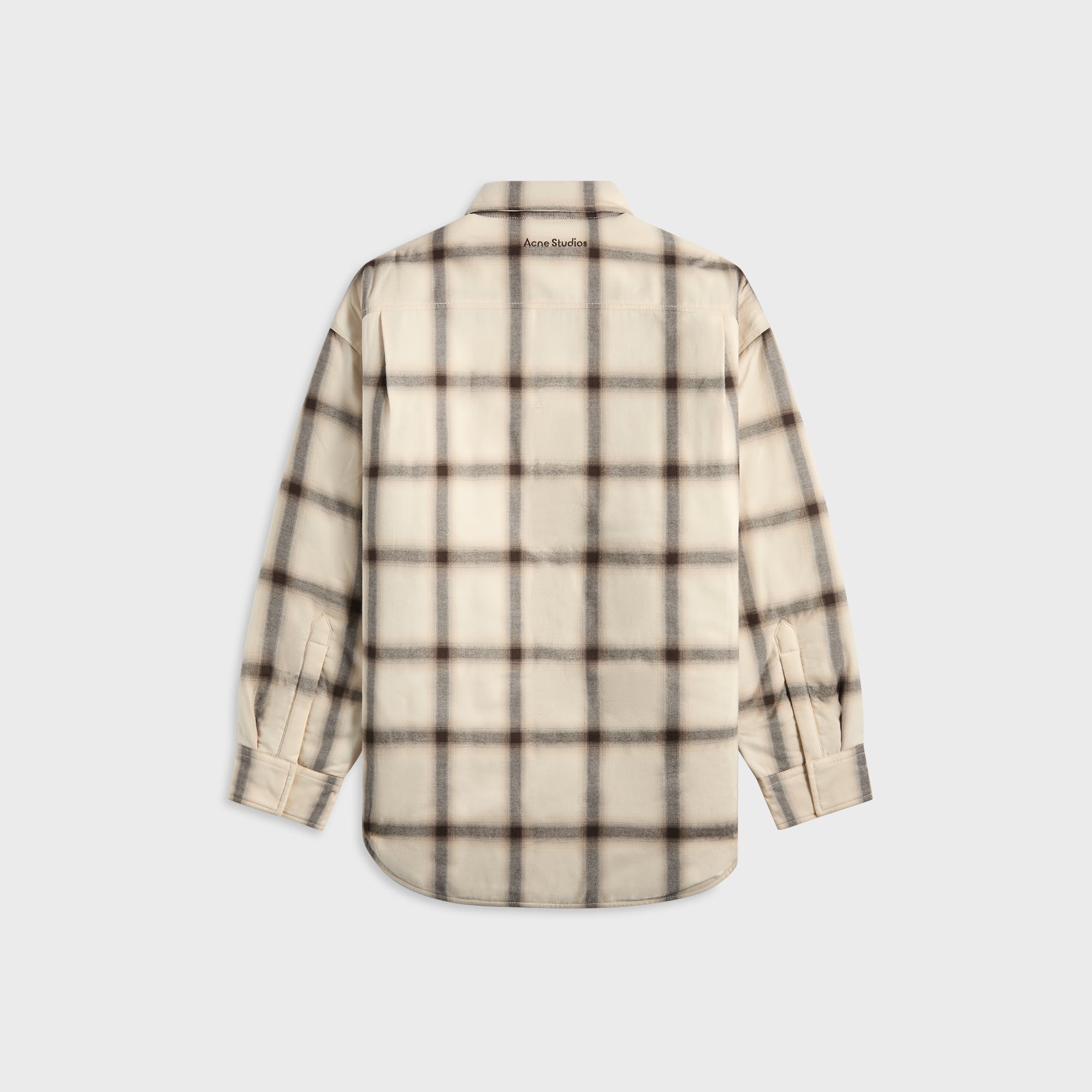 Acne Studios Flannel Button-Up Shirt - Beige / Multi | Kith Beige / Multi