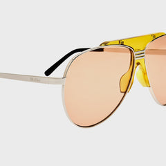 The Attico Aviator Sunglasses - Gold | Kith Gold