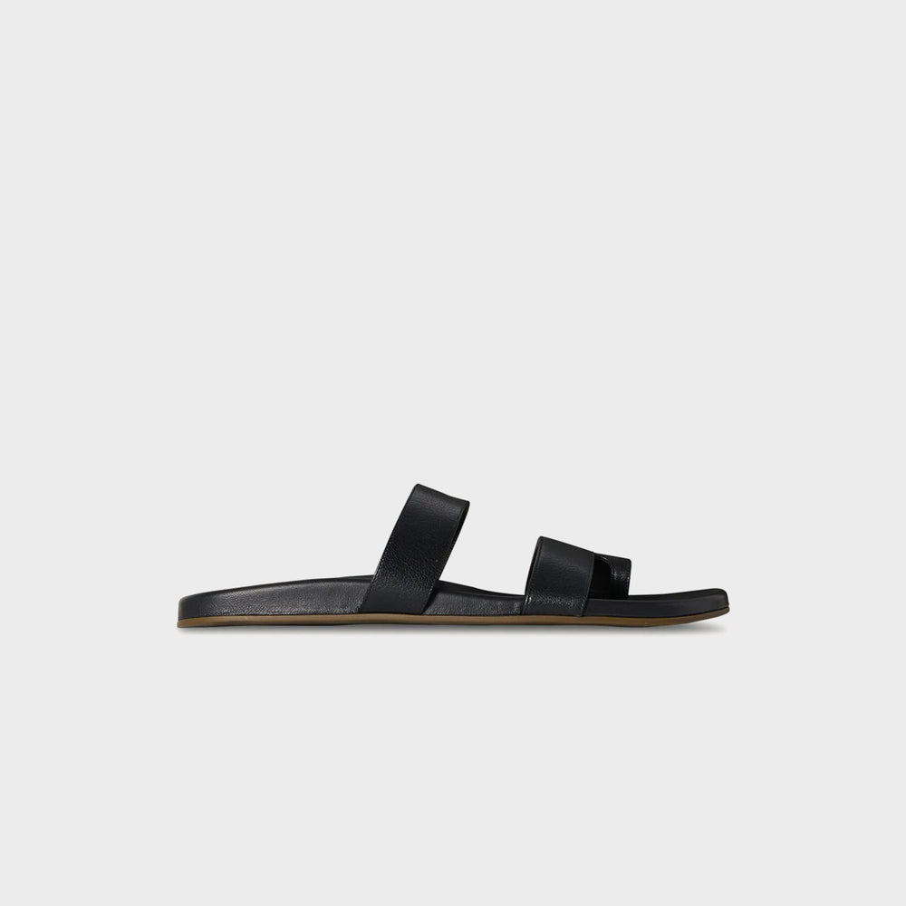 The Row Hugh Sandal Grainy Calfskin - Black | Kith Black