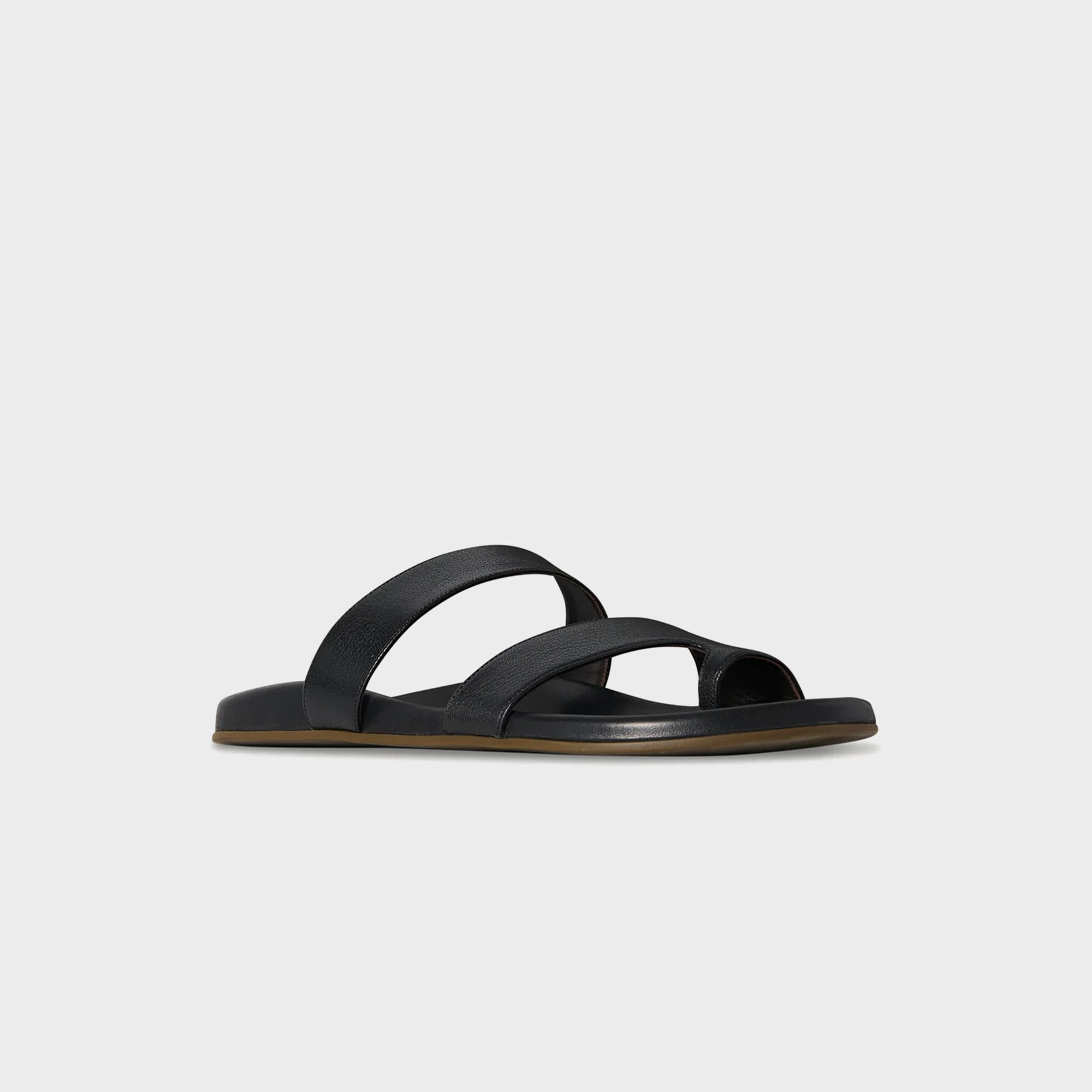 The Row Hugh Sandal Grainy Calfskin - Black | Kith Black