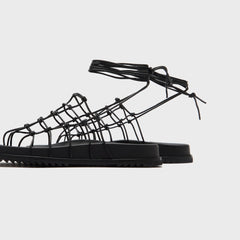 Rick Owens Web Granola Sandali - Pelle Black | Kith Pelle Black