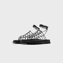 Rick Owens Web Granola Sandali - Pelle Black | Kith Pelle Black