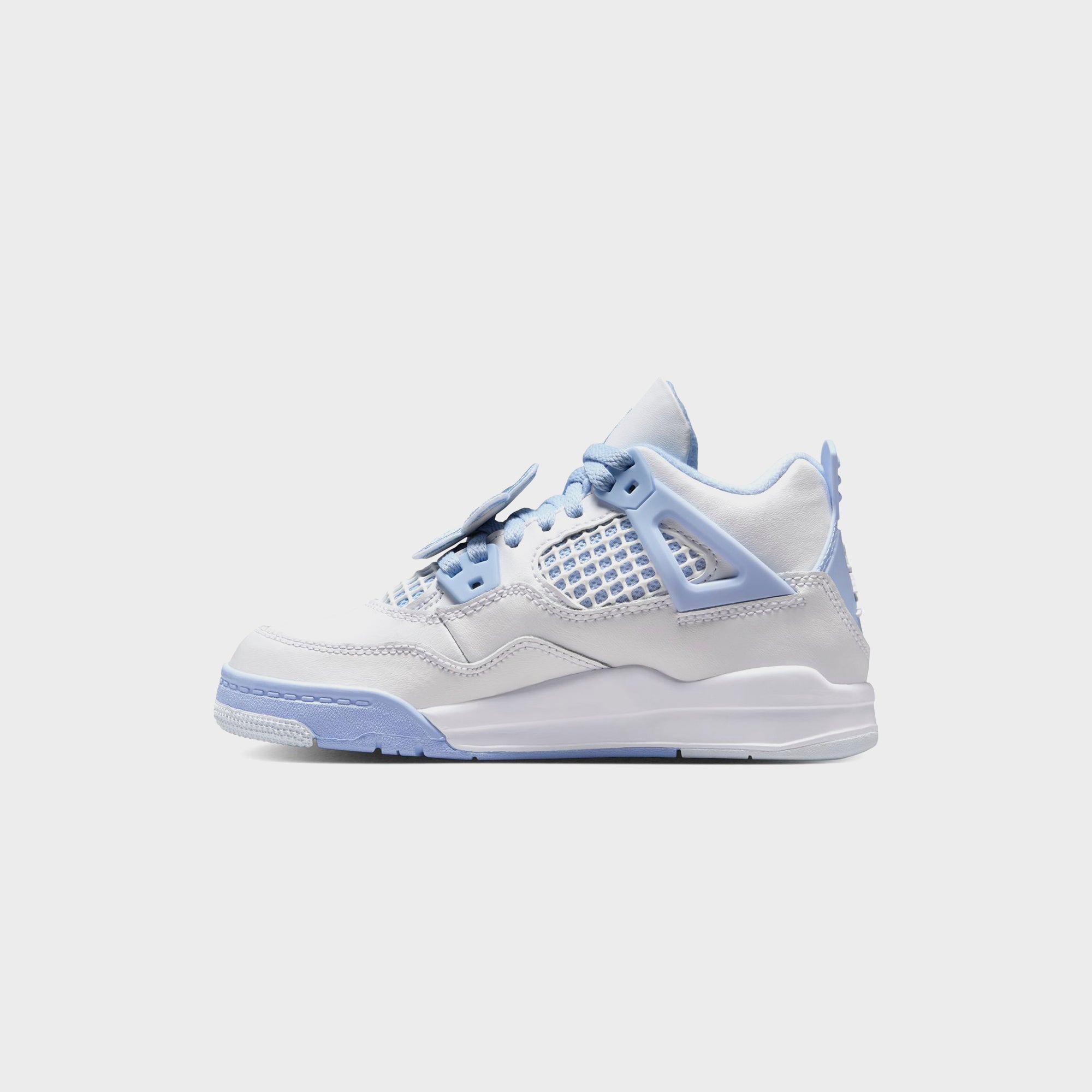 Jordan PS Air Jordan 4 Retro - White / Aluminum / Blue Tint / Oil Gree | Kith White / Aluminum / Blue Tint / Oil Green