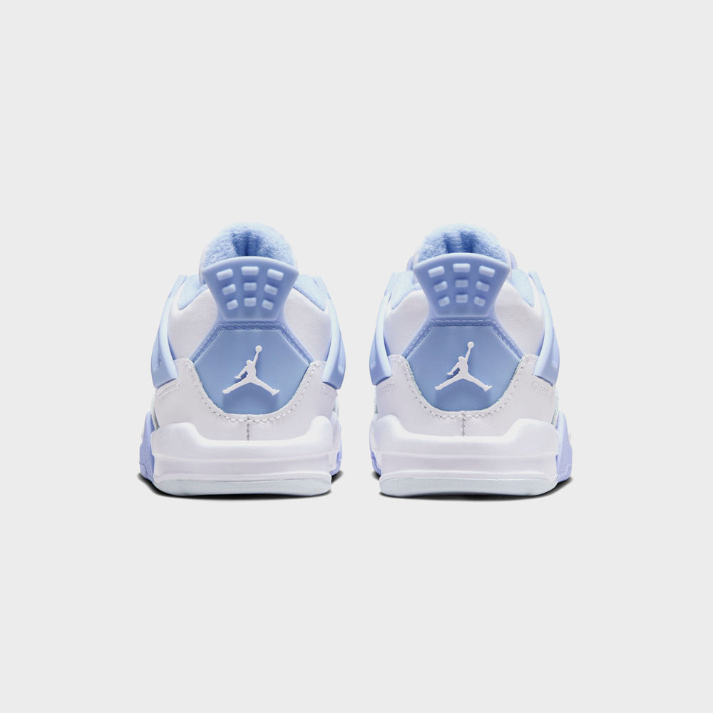 Jordan TD Air Jordan 4 Retro - White / Aluminum / Blue Tint / Oil Gree | Kith White / Aluminum / Blue Tint / Oil Green