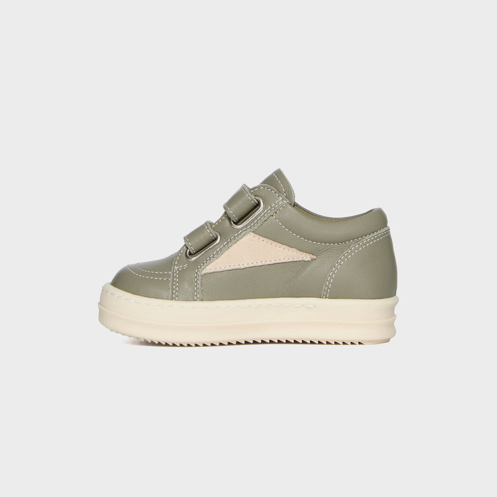 Rick Owens Baby Vintage Sneakers Scarpe in Pelle - Dinge / Milk / Milk | Kith Dinge / Milk / Milk