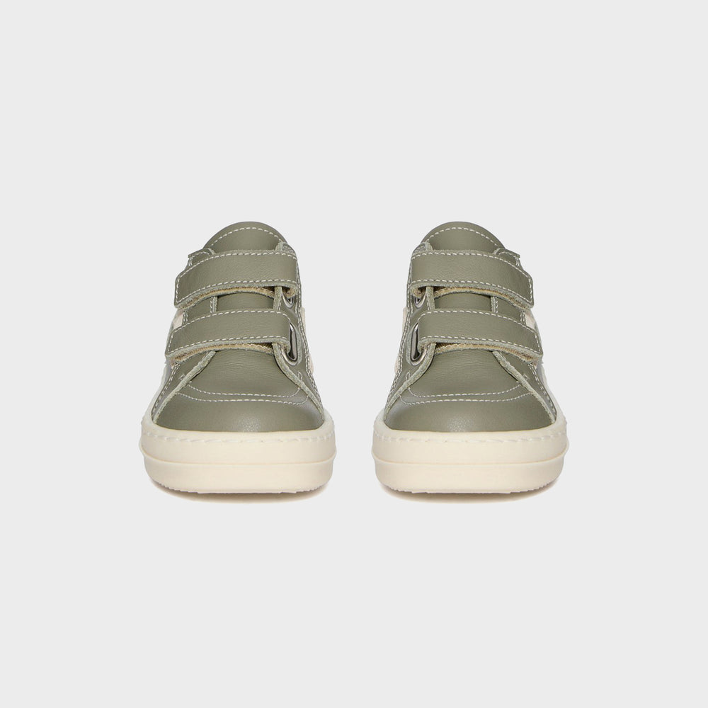 Rick Owens Baby Vintage Sneakers Scarpe in Pelle - Dinge / Milk / Milk | Kith Dinge / Milk / Milk