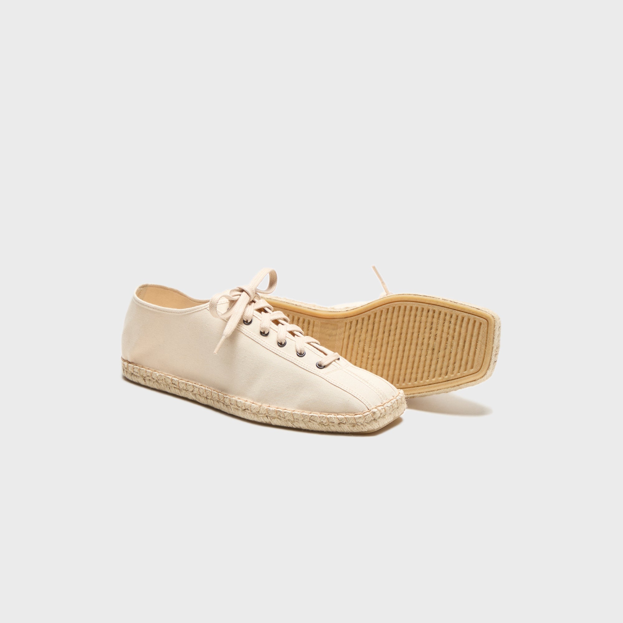 Lemaire Linoleum Laced Espadrilles - Off White | Kith Off White
