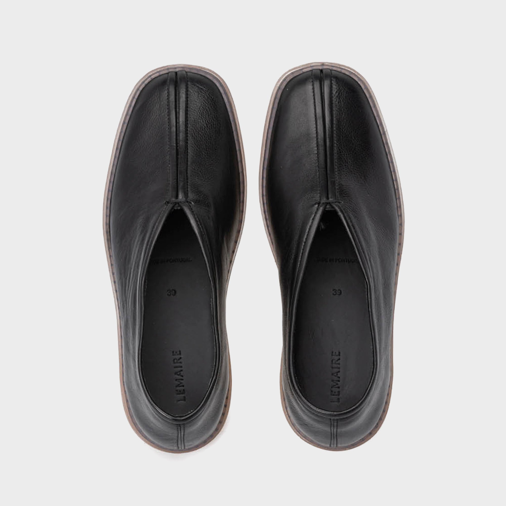 Lemaire Linoleum Piped Sneakers - Black | Kith Black