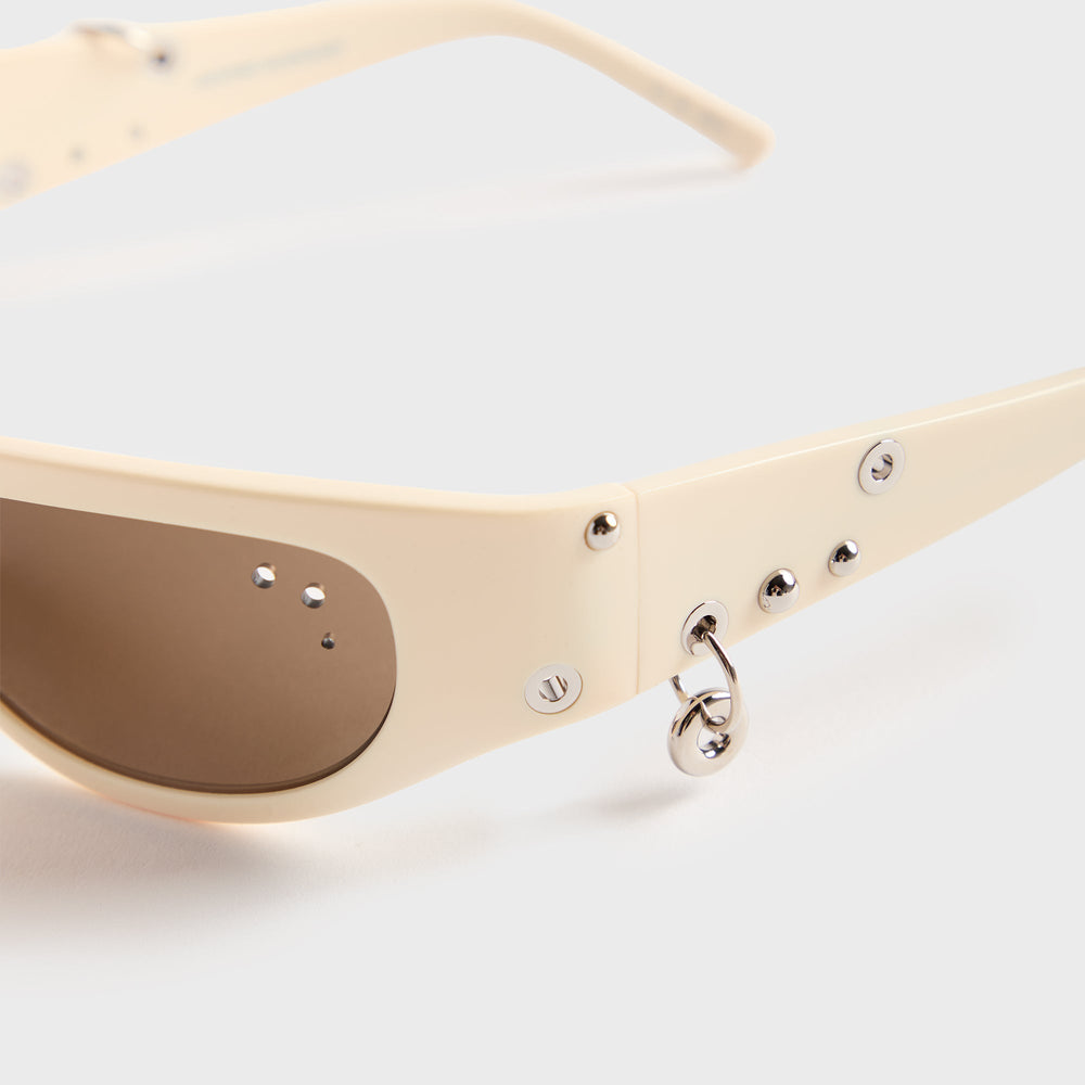 Justine Clenquet Clara Sunglasses - Beige | Kith Beige