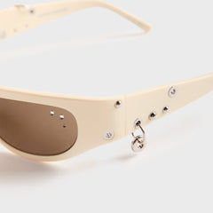 Justine Clenquet Clara Sunglasses - Beige | Kith Beige