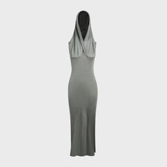 Isa Boulder Lowhood Maxi Dress - Silver Slate | Kith Silver Slate